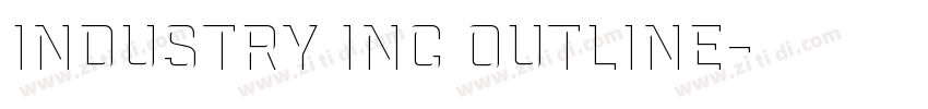 Industry Inc Outline字体转换